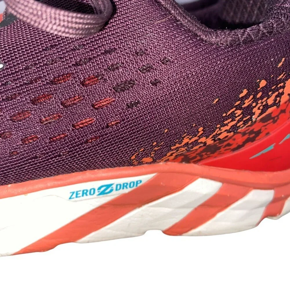 Altra Torin 5 Purple & Orange Running Shoes Womens Size 8.5 Zero Drop FootShape